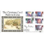 Edgar Hawkins signed The Christmas Card Benham Official BLCS series FDC. 15/11/88 Bath postmark.