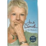 Dame Judi Dench signed And Further More hardback book. Signed on inside title page. Good