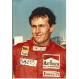 Andrea de Cesaris signed 6x4 colour photo. 31 May 1959, 5 October 2014 was an Italian racing driver.