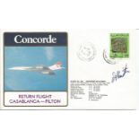 Concorde 202 British Airways Crew signed Concorde flown cover. Flt. No. 534 Concorde 202, G-BBDG