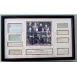 Churchill War Cabinet autographs, Eight signatures of various sizes all taken from letters etc,