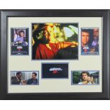 Danny glover signed montage from Lethal Weapon framed. Good Condition. All signed items come with