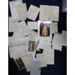 Vintage clergy collection. Contains 27 mainly 1800s 1900s letters, photos, sermon front pages,