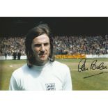 Stan Bowles B/W, 12 X 8 Photo Depicting Englands Stan Bowles Posing For Photographers Prior To An