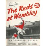 Denis Law The Reds At Wembley, Manchester Uniteds Official Souvenir Brochure For The 1963 Fa Cup