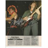 Hagar and Schnon signed colour 10x8 magazine article. Good Condition. All signed items come with our