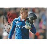 Jos Buttler Signed England Cricket 8x12 Photo. Good Condition. All signed items come with our