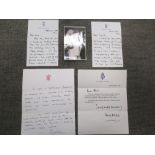 HRH Charles, Prince of Wales, a handwritten letter on C.D. Kensington Palace paper dated September