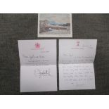HRH The Princess Margaret, a handwritten letter on Kensington Palace headed paper dated 5th