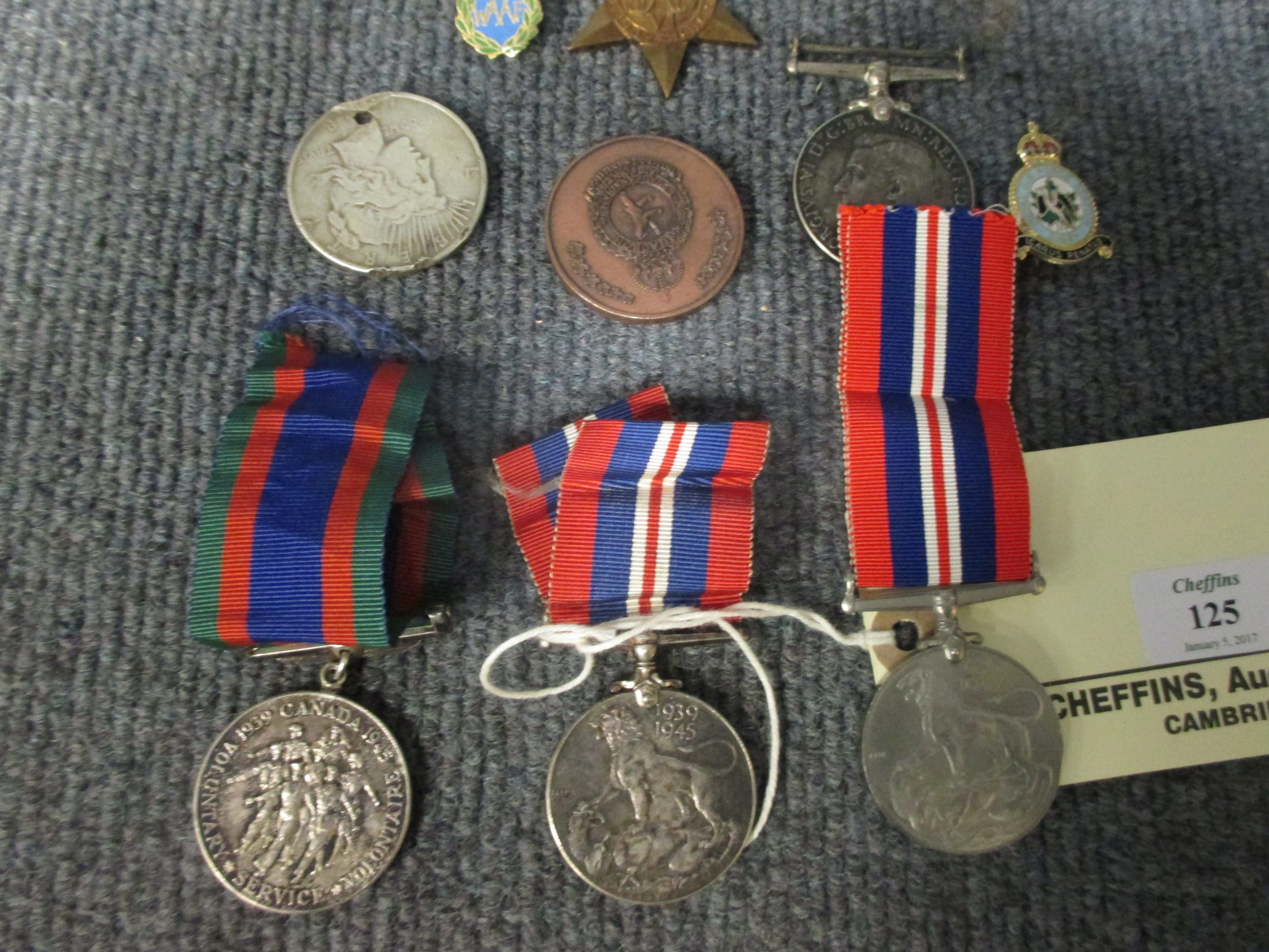 A group of medals for John Aubrey Ferguson RCAF Spitfire pilot 1939-45, Star, Defence Medal, 1939- - Bild 4 aus 4