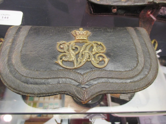 A Victorian 17th Lancers silver officer's despatch pouch, together with a leather despatch pouch and - Bild 5 aus 5