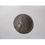 A Queen Victoria bronze 'Young Head' penny, dated 1857, good VF