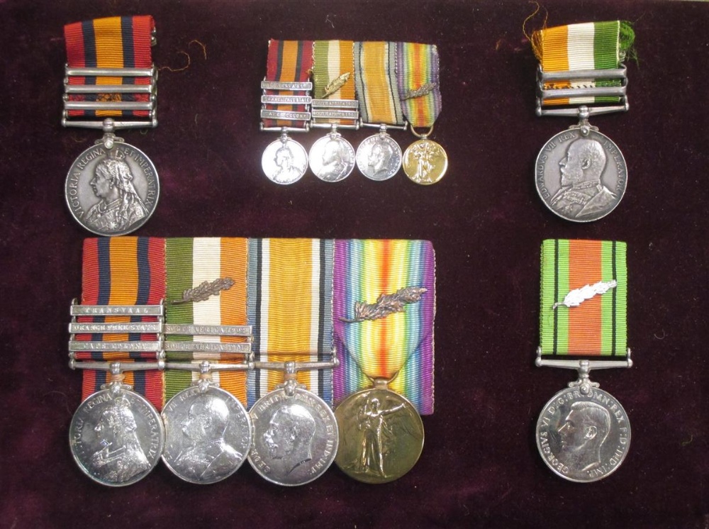 A Queen's South Africa Medal Group, to include a Victoria South Africa medal with bars for