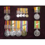 A Queen's South Africa Medal Group, to include a Victoria South Africa medal with bars for