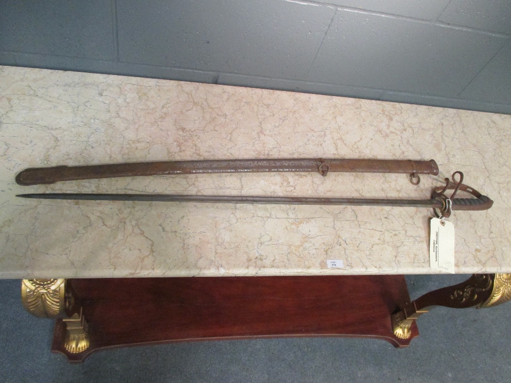 A Royal Artillary officer's sword, the etched blade with proof mark and makers E. Thurkle, Simpson - Bild 2 aus 6