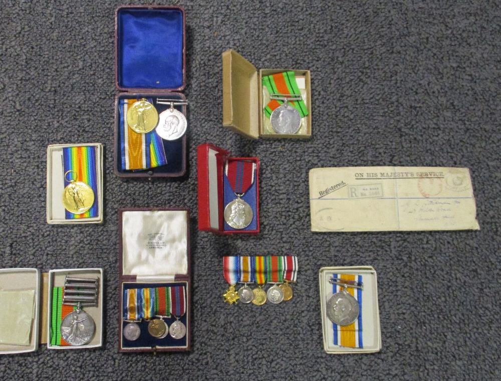 A collection of World War I Victory and War medals, to Lieut. Col. J M Prior and Queens S. Africa to