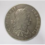 A Charles II silver crown, 1663 F/VF good tone