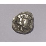 Mysia, AR Trihemiobol 480BC, obverse with roaring lion's head, reverse with fore part of a running