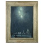 Wilfred Stanley Haines (1905-1944) 'Searchlight over St. Pauls', signed, dated in pencil on the