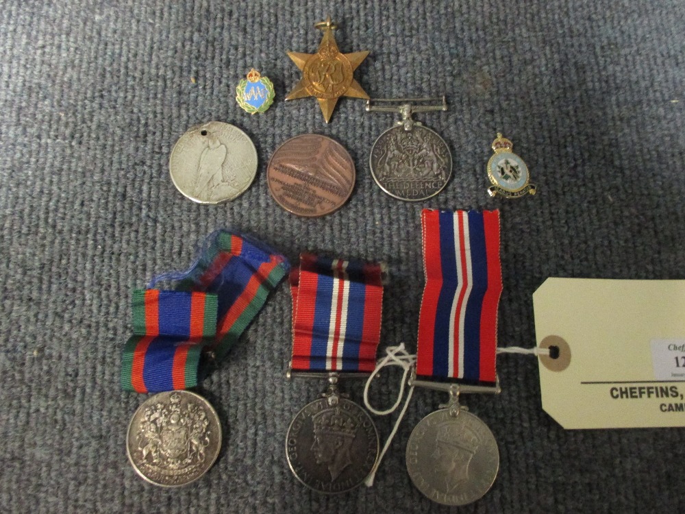 A group of medals for John Aubrey Ferguson RCAF Spitfire pilot 1939-45, Star, Defence Medal, 1939- - Bild 2 aus 4