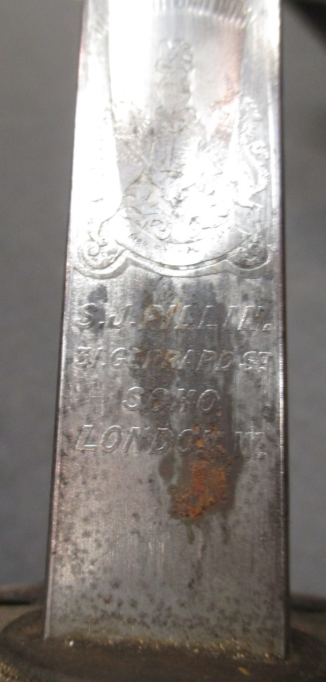 A British 1897 Infantry Officer's Sword, by S J Pillen, London, the etched blade with 'JL' - Bild 7 aus 8