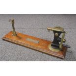 A galvanometer resistance testing tool, housed in a mahogany case, by F.F. Becker & Co., London,