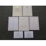HM Queen Elizabeth II various programmes of Thanksgiving 1972, 1977, 1986, 1997 together with