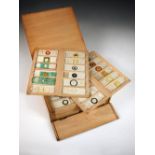 A collection of microscope slides, some prepared by Gautier, Flatters and Garnet, Rudig, Newton