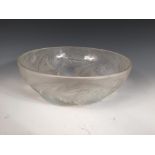A René Lalique Dahlia pattern opalescent glass bowl, No. 3210, of circular form, moulded mark and