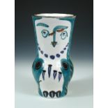 A Padilla limited edition vase after a design by Picasso, numbered 11/200 and dated 1993, painted in