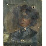 § Steven Spurrier, RA, ROI (British, 1878-1961) Portrait of Gertrude Spurrier, the artist's wife oil