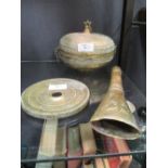 Three eastern brass artefacts