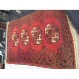 Five various hand knotted wool rugs