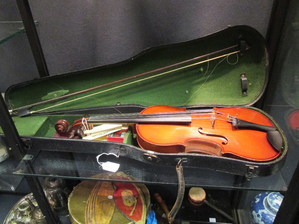 H. Dolling Junior violin, cased with bow