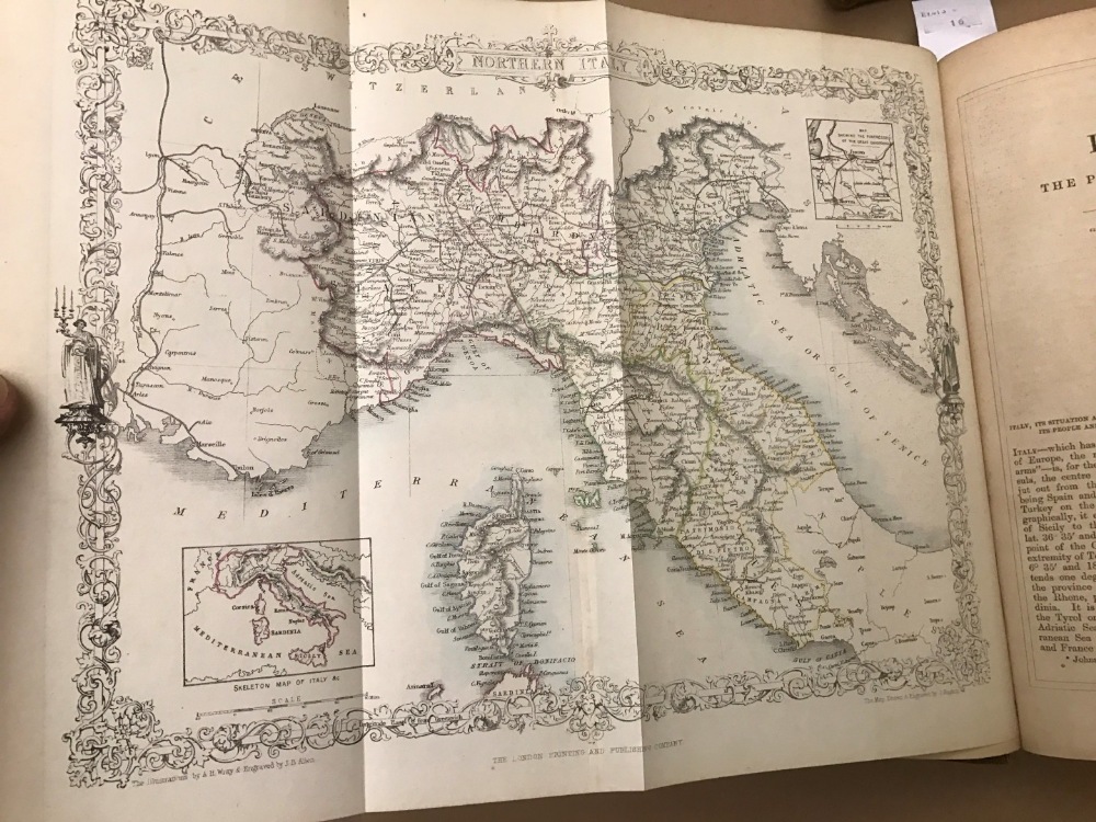 STAFFORD (W C) and Charles BALL, Italy Illustrated, 2 vols, n.d., circa 1850, 2 folding maps, - Image 3 of 4