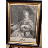 Five historical engraved portraits Pope Clement the Ninth, by John Hall after Maratti, 1767;