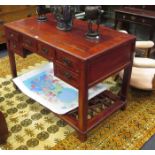 A Chinese hardwood writing table/desk, 83 x 121 x 65cm