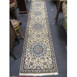 A modern Nain runner 380cm x 87cm and another rug 136cm x 87cm (2)