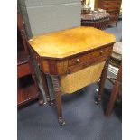 A Gillow's style mahogany work table