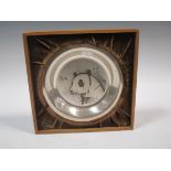 A Bernard Buffet sterling silver plate etched with a panda in box with certificate, no. A86 dated