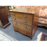 A Regency mahogany commode chest 69 x 64 x 44cm