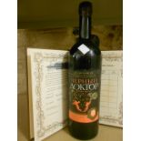 Massandra Collection Wine. Black Doctor 1960, 1 bottle with passport