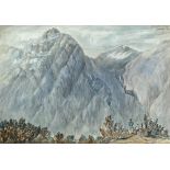 Scandinavian School (19th Century) Scandinavian mountain landscapes to include Dalecarlia, Sweden;