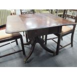 A 19th century style mahogany Pembroke table