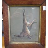 H C Field (British, 19th Century), Study of a dead hare, signed with monogram "HCF 1828",