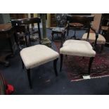 Twelve Regency style mahogany dinning chairs (12)