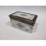 A Spode porcelain table box