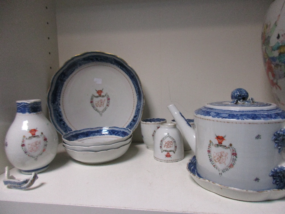 A late 18th century crested coffee service for the Sanders family, each piece with the bull's head - Image 2 of 2