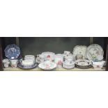 A Wedgwood 'Flying Cloud' dinner and tea service, 18th century Chinese plates and English pottery
