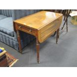 A Regency mahogany pembroke table with drop leaves, 81cm wide